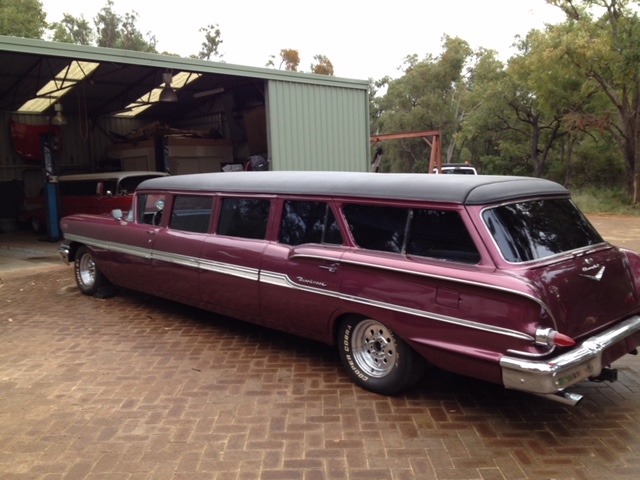 1958 Chevrolet Wagon Limousine Perth Limo Hire Limousine and Classic Car Hire Wedding Cars